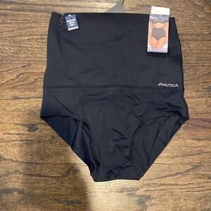 New Nautica‎ black scuba seamless shaping high waist shaping brief